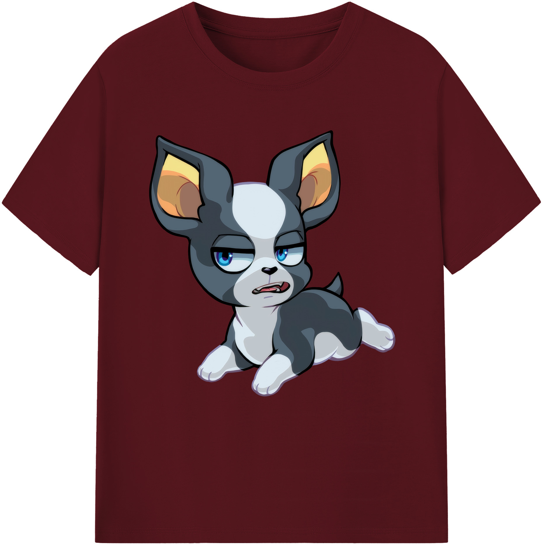（画像用） ジョジョの奇妙な冒険 イギー JoJo's Bizarre Adventure Iggy 綿100％半袖Tシャツ（フロントプリント）
